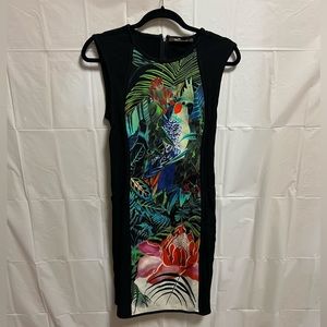 Roberto Cavalli Dress. Size 46. Black with Jungle.